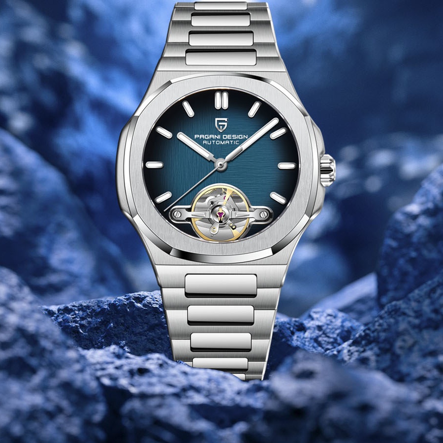 Patek Philippe Watch Nautilus - PAGANI DESIGN New Mechanical Hollow-Out Tourbillon