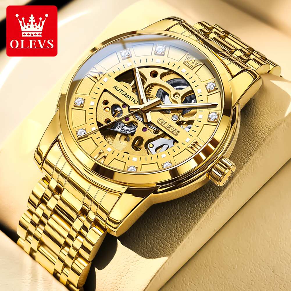Rolex Watch Submariner - OLEVS 9901 Full Hollow Mechanical Watch
