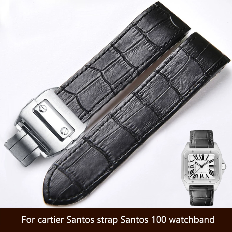 High quality Genuine Leather w - огляд і ціна Cartier Watch Santos