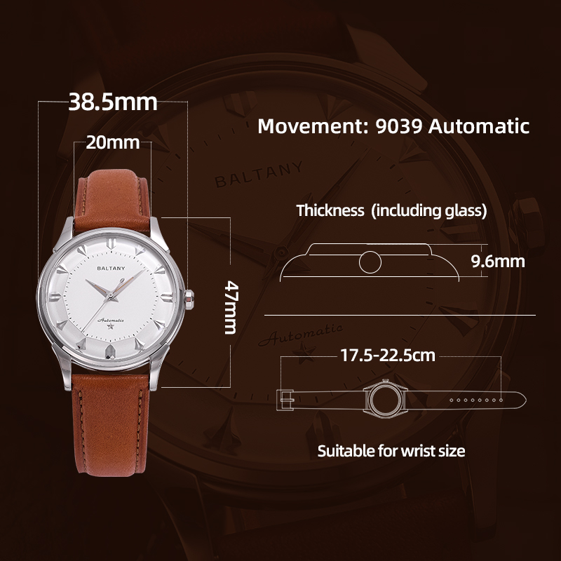 Baltany Men Automatic Watch 38 - огляд і ціна Omega Watch Constellation