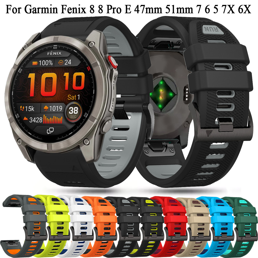 QuickFit 22mm 26mm Silicone St - огляд і ціна Silicone Watch Band 22Mm