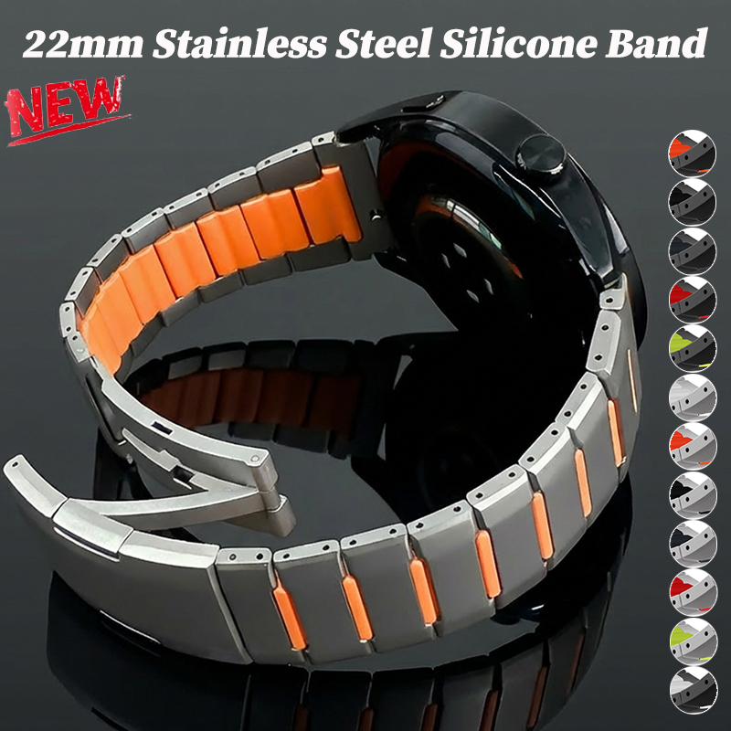 22mm Stainless Steel Silicone  - огляд і ціна Silicone Watch Band 22Mm