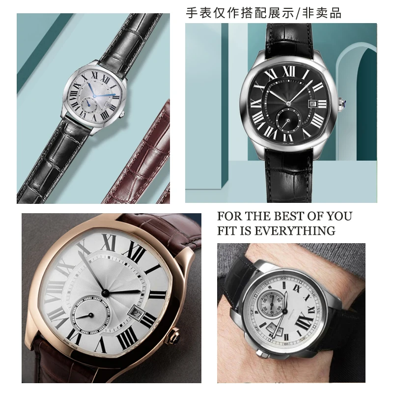Watchband Genuine Leather Watc - огляд і ціна Cartier Watch Tank