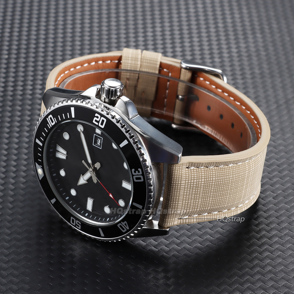 Leather Watch Strap with Plaid - огляд і ціна Suede Strap Watch