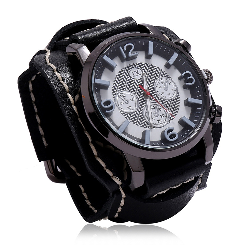 Punk Vintage Genuine Leather S - огляд і ціна Leather Watch Band Men