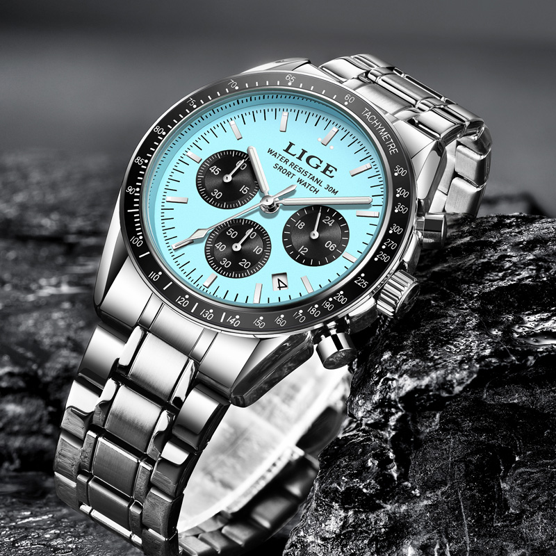 LIGE Top Brand Luxury New Men  - огляд і ціна Patek Philippe Watch Nautilus