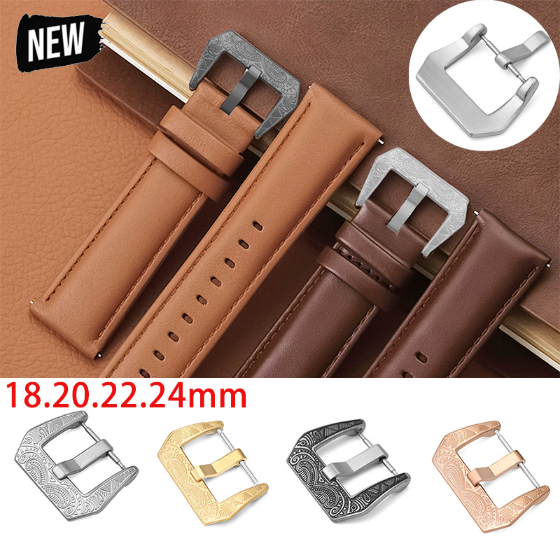 18/20/22/24mm Vintage Metal Wa - огляд і ціна Leather Watch Band Men