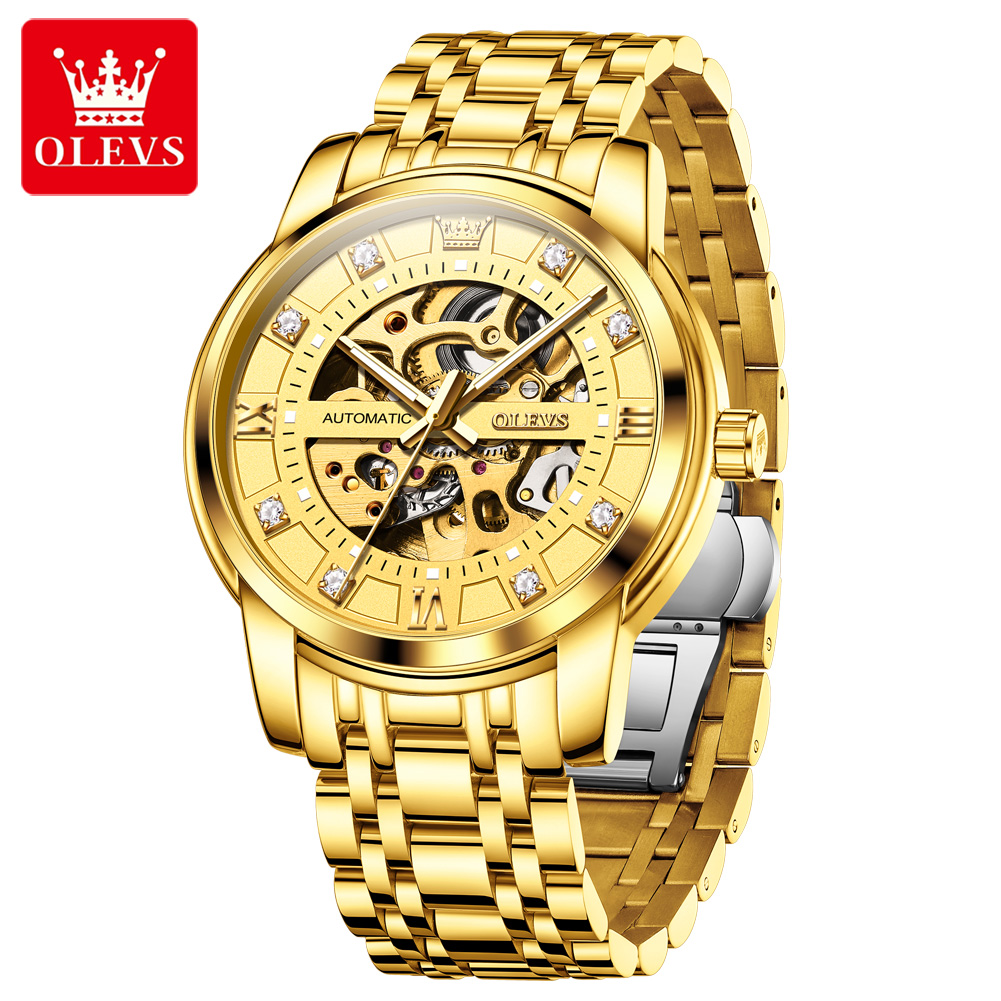 OLEVS 9901 Full Hollow Mechani - огляд і ціна Rolex Watch Submariner