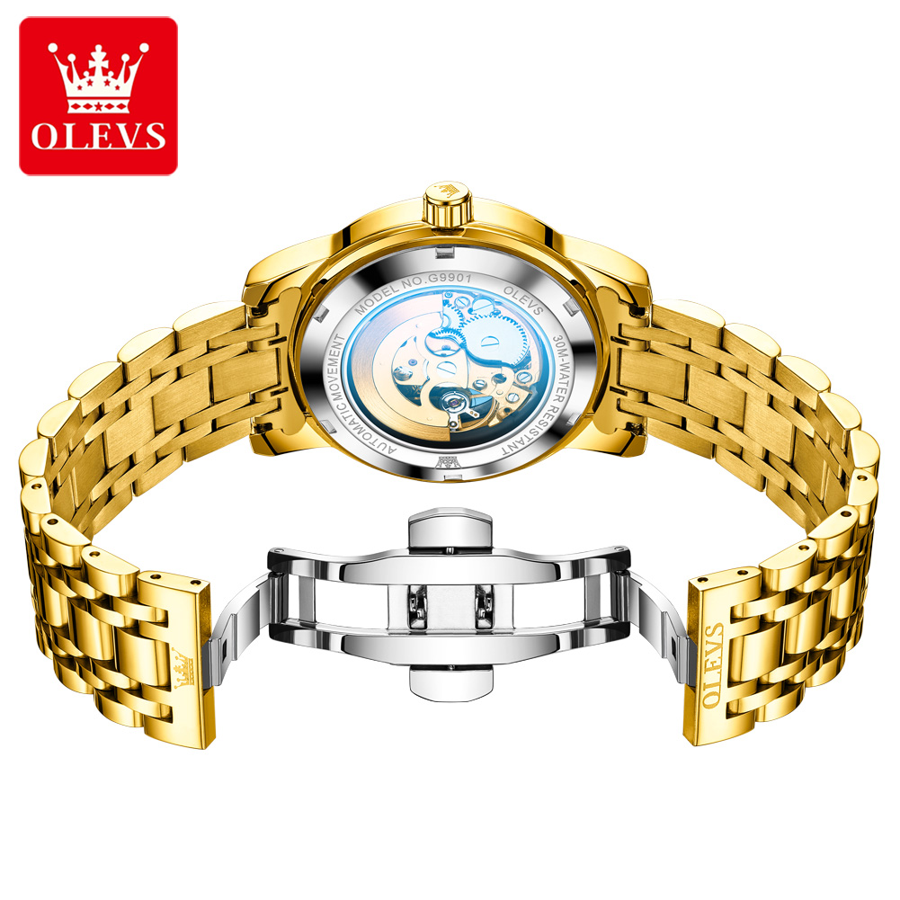 OLEVS 9901 Full Hollow Mechani - огляд і ціна Rolex Watch Submariner