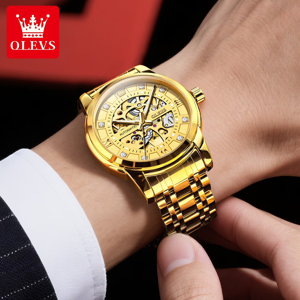 OLEVS 9901 Full Hollow Mechani - огляд і ціна Rolex Watch Submariner